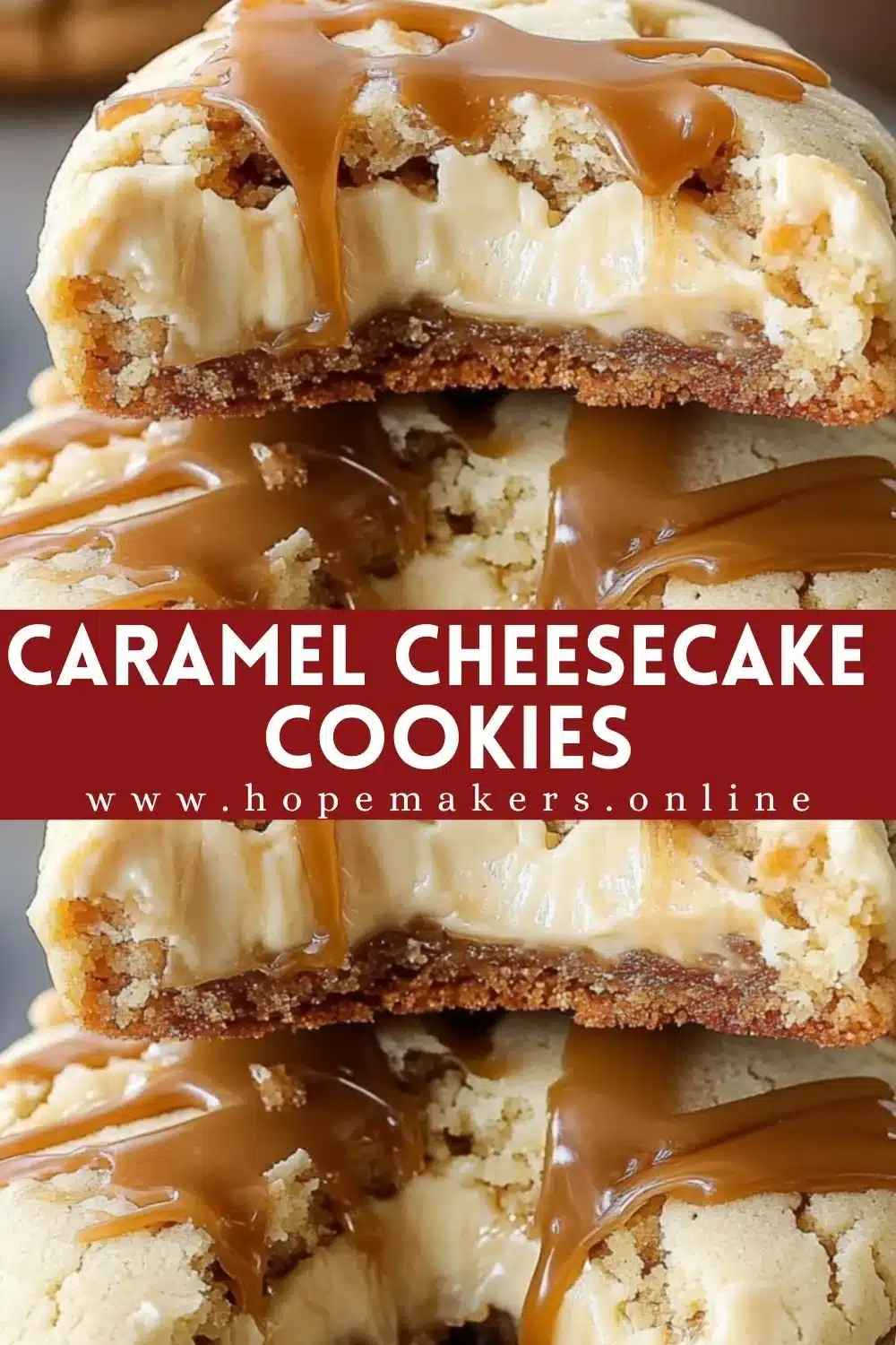 Caramel Cheesecake Cookies