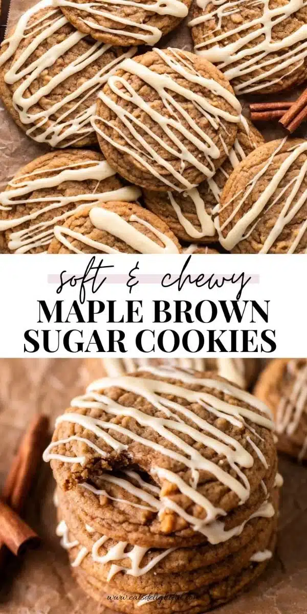 Chewy Maple Brown Sugar Cookies