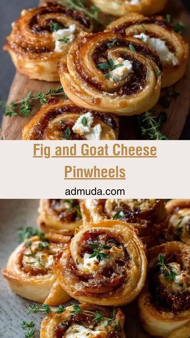 Fig and Goat Cheese Pinwheels