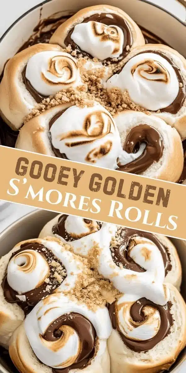 Gooey Golden S’mores Rolls