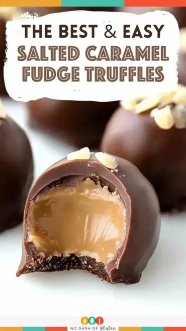 Delicious salted caramel fudge truffles arranged on a plate