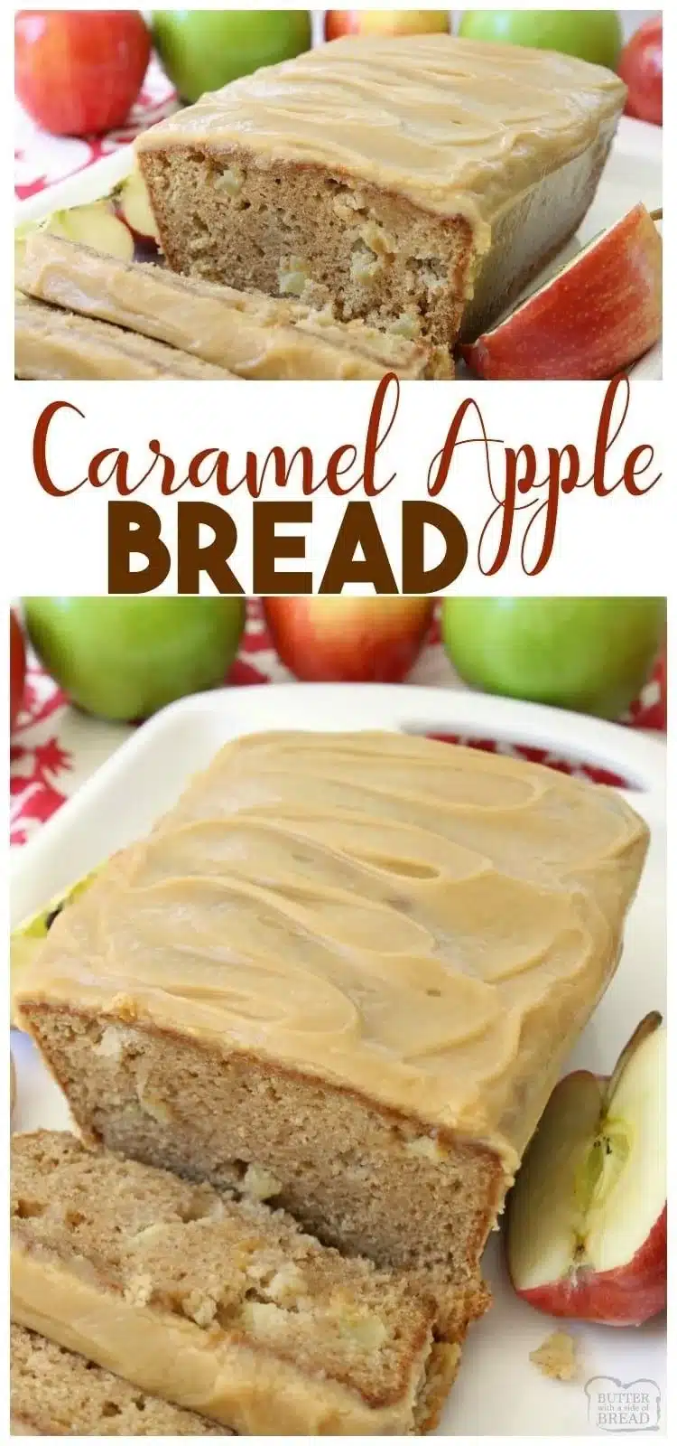 Skillet Cinnamon Apples Recipe | Quick Apple Bread Easy Recipes, Caramel Apple Bread Recipe, Apple Pie Bread Recipe with Applesauce